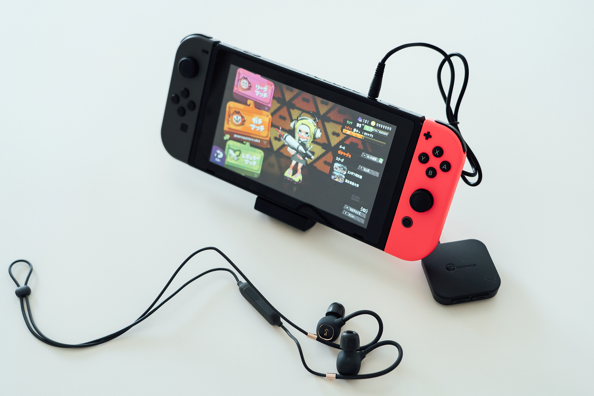 Nintendo Switch Bluetoothトランスミッター装着