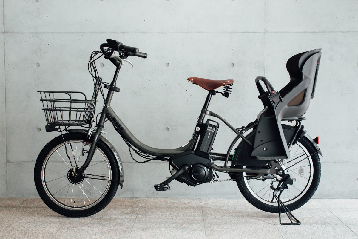 電動自転車 bikke 2e + BROOKSのサドル | 京都 デザイン ロゴ 